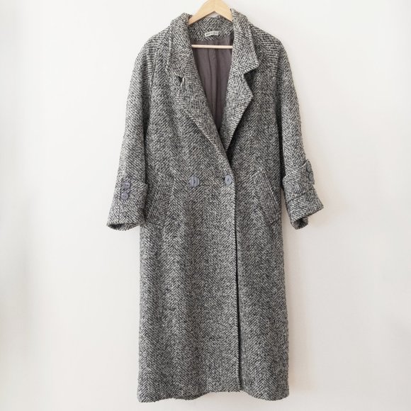 Vintage Jackets & Blazers - Vintage Long Tweed Coat